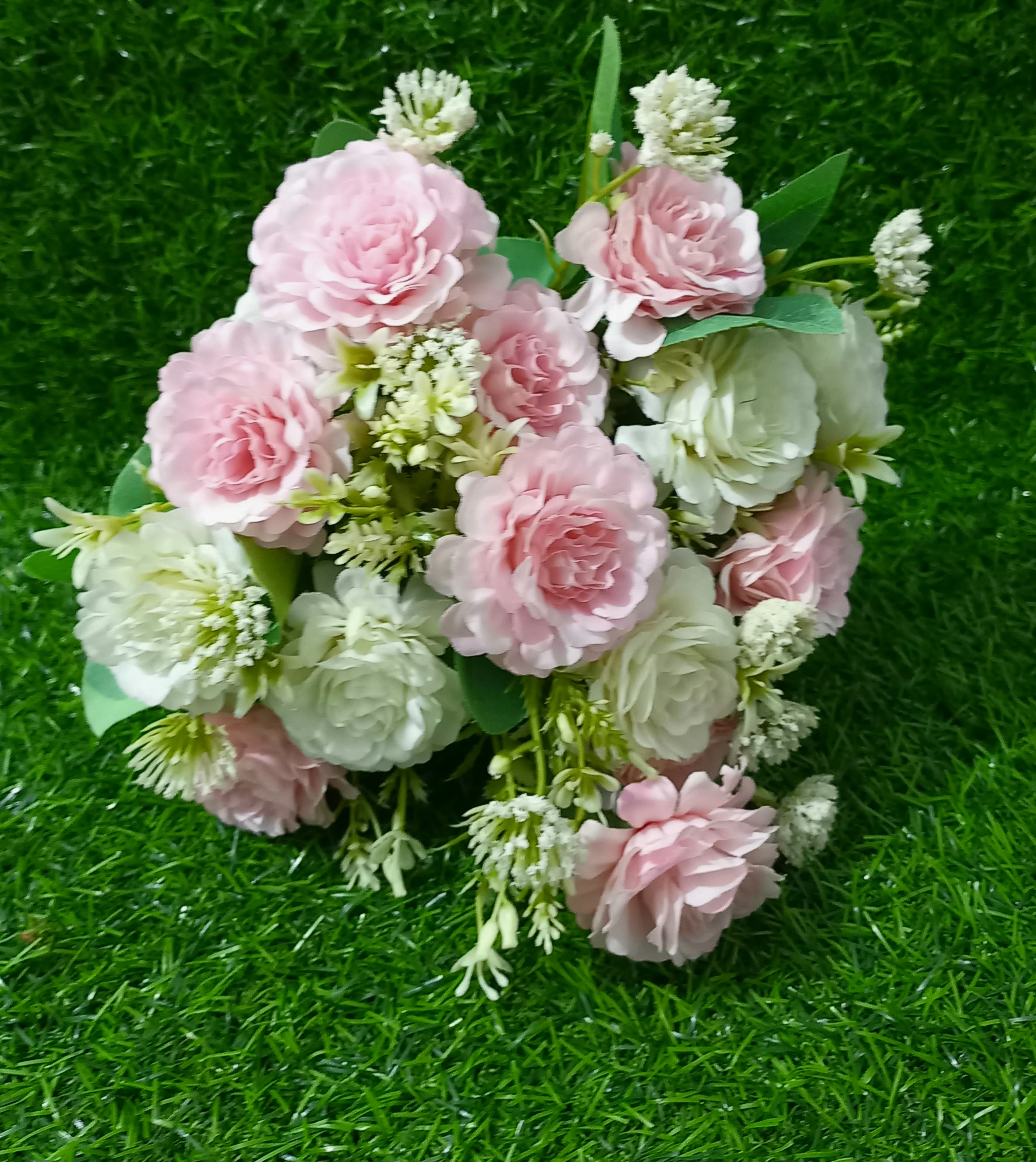 pink white flowers