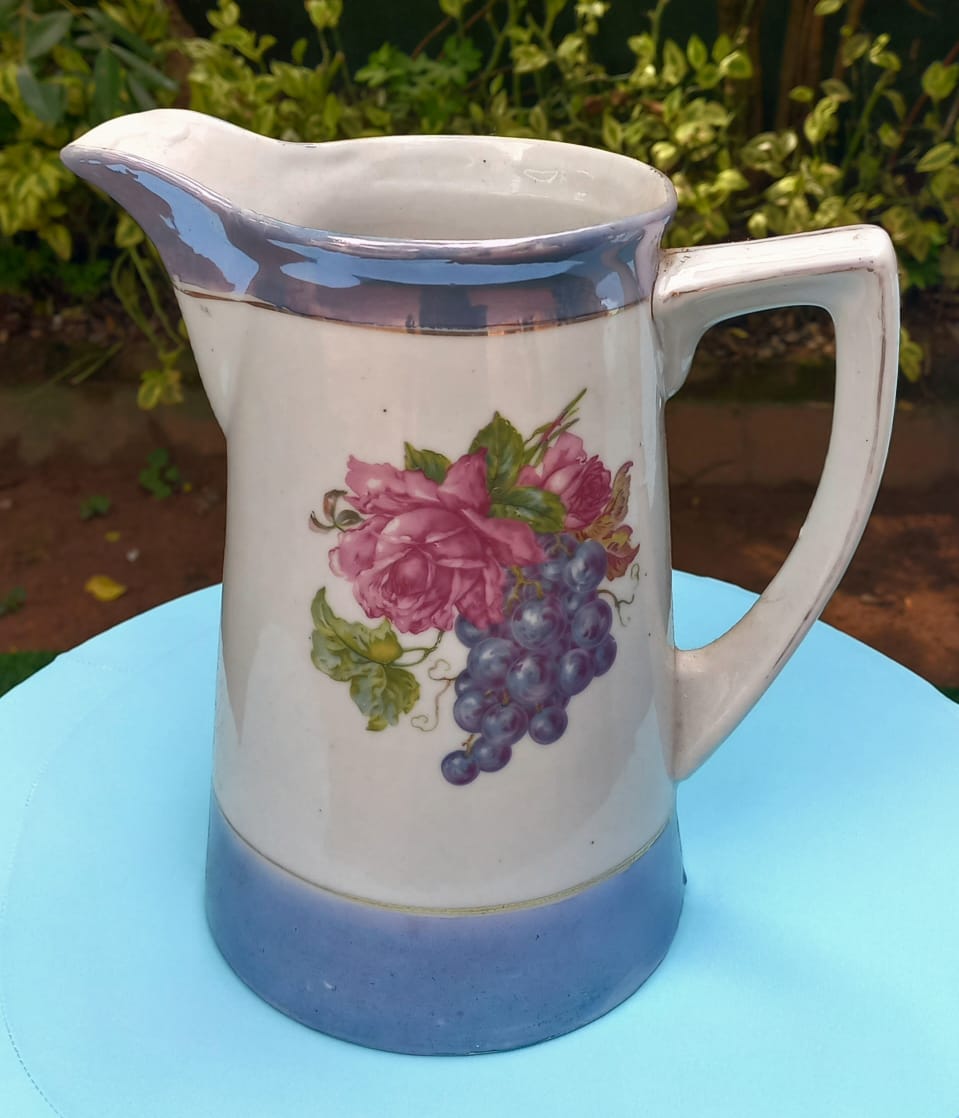 Purple and White Jug