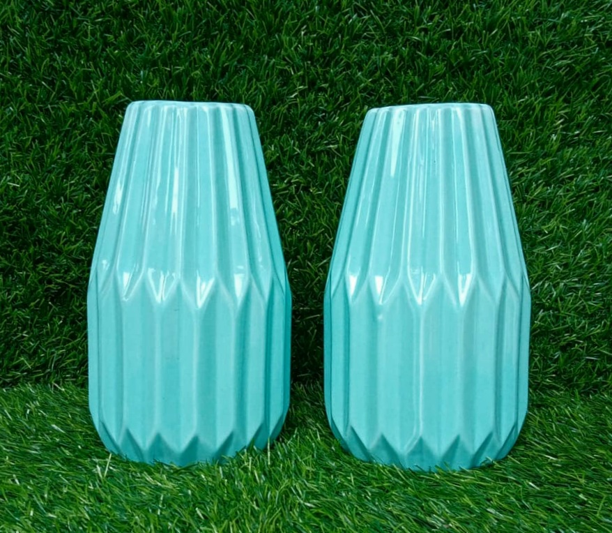 Blue Ceramic Vase Only