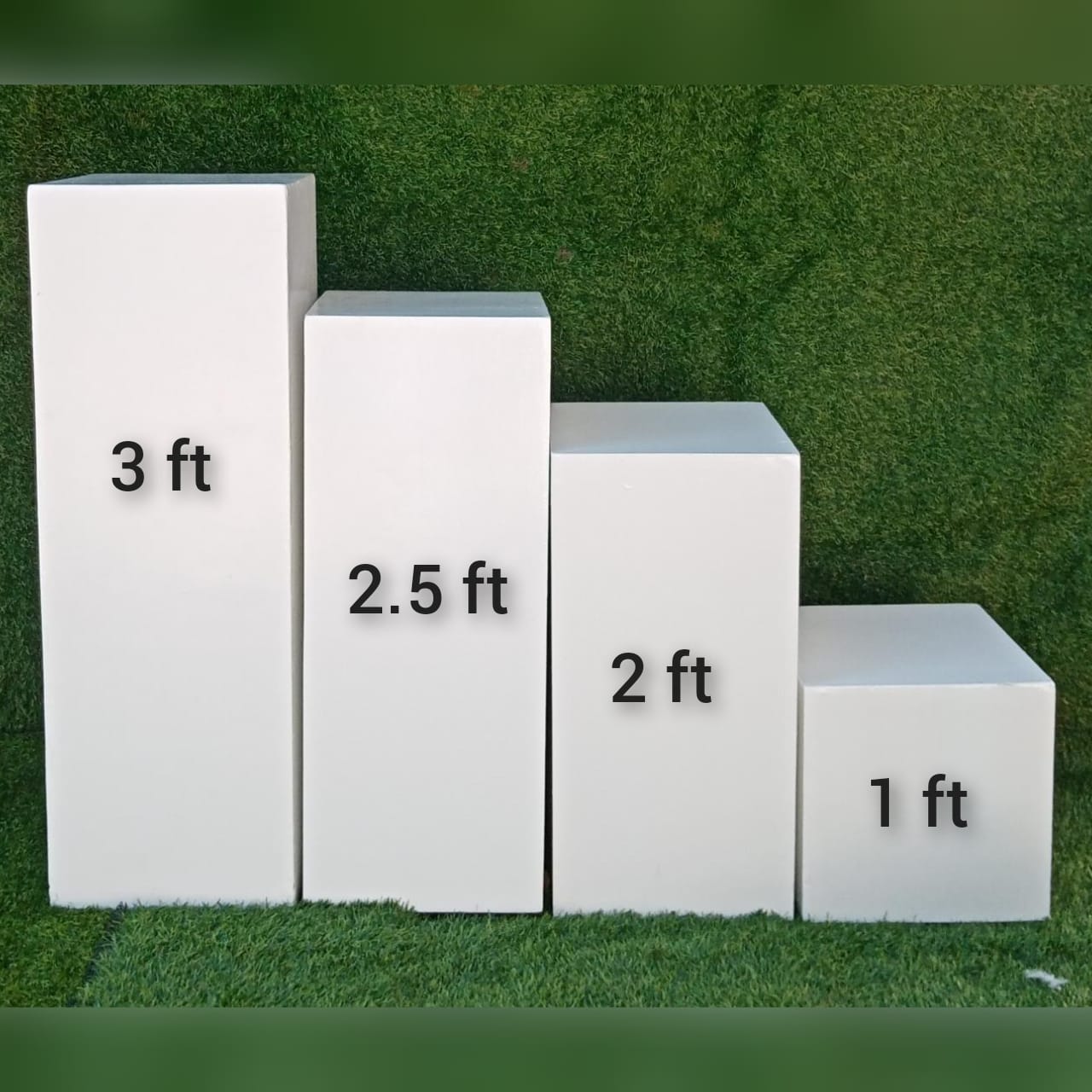 Top Length : 12 inches 
Width : 12 Inches
 Height : 30 Inches
