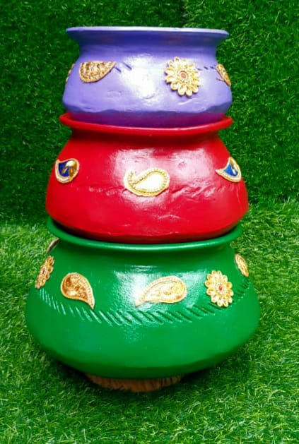 mehendi pot set 3 pcs