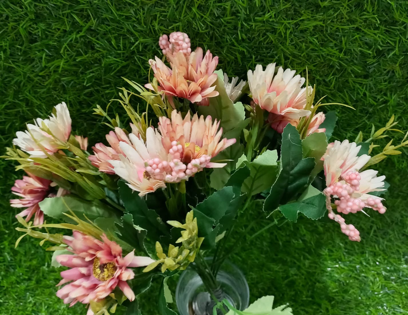 Pink Gebera flowers