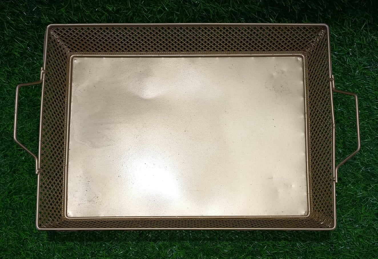 gold serving tray Medium