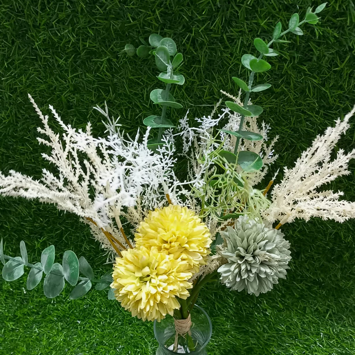 Dry flowers bunch yellow