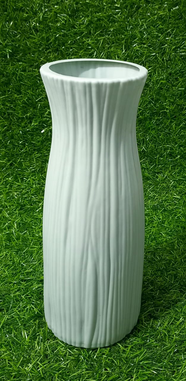Plastic blue vase only