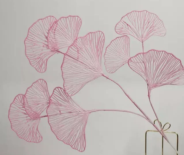 pastal pink fan flowers