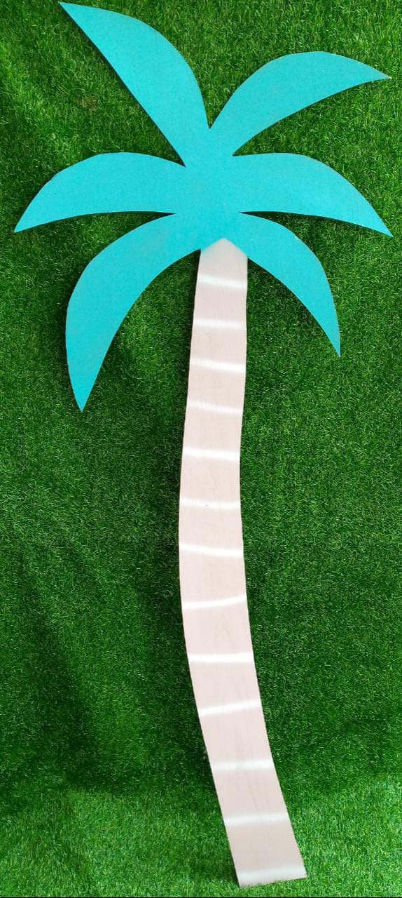 Coconut tree cutout for backdrop