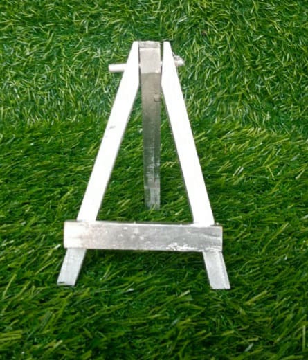 Mini Wooden Easel Silver