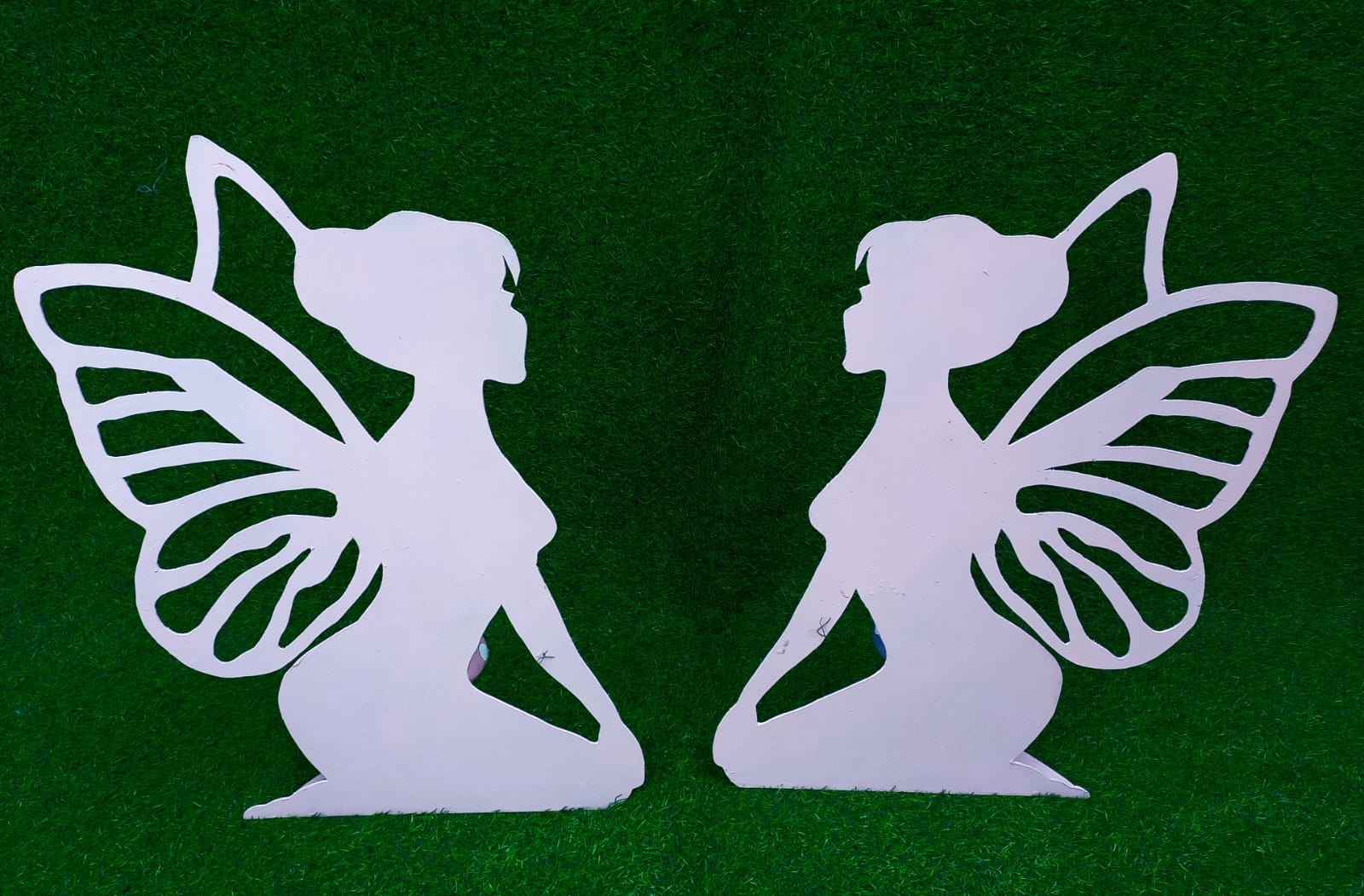 Sitting Fairy/ angel Prop Pink  set of 2 ASSA