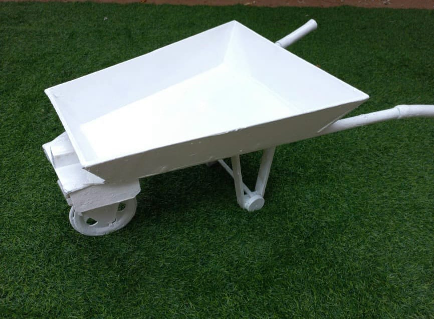 Mini Wheel Barrow White