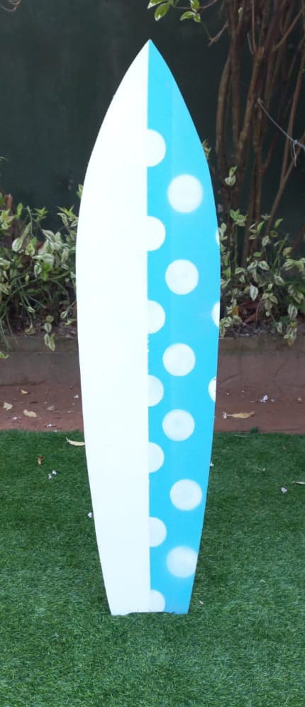Surf Board White & Blue - Sea
