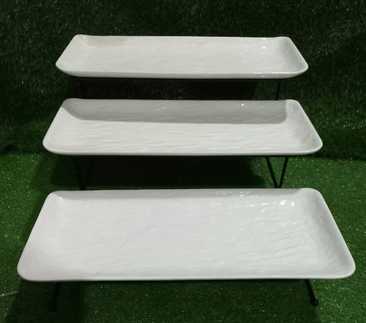 Rectangular platter set design 2( all large plates) - Food