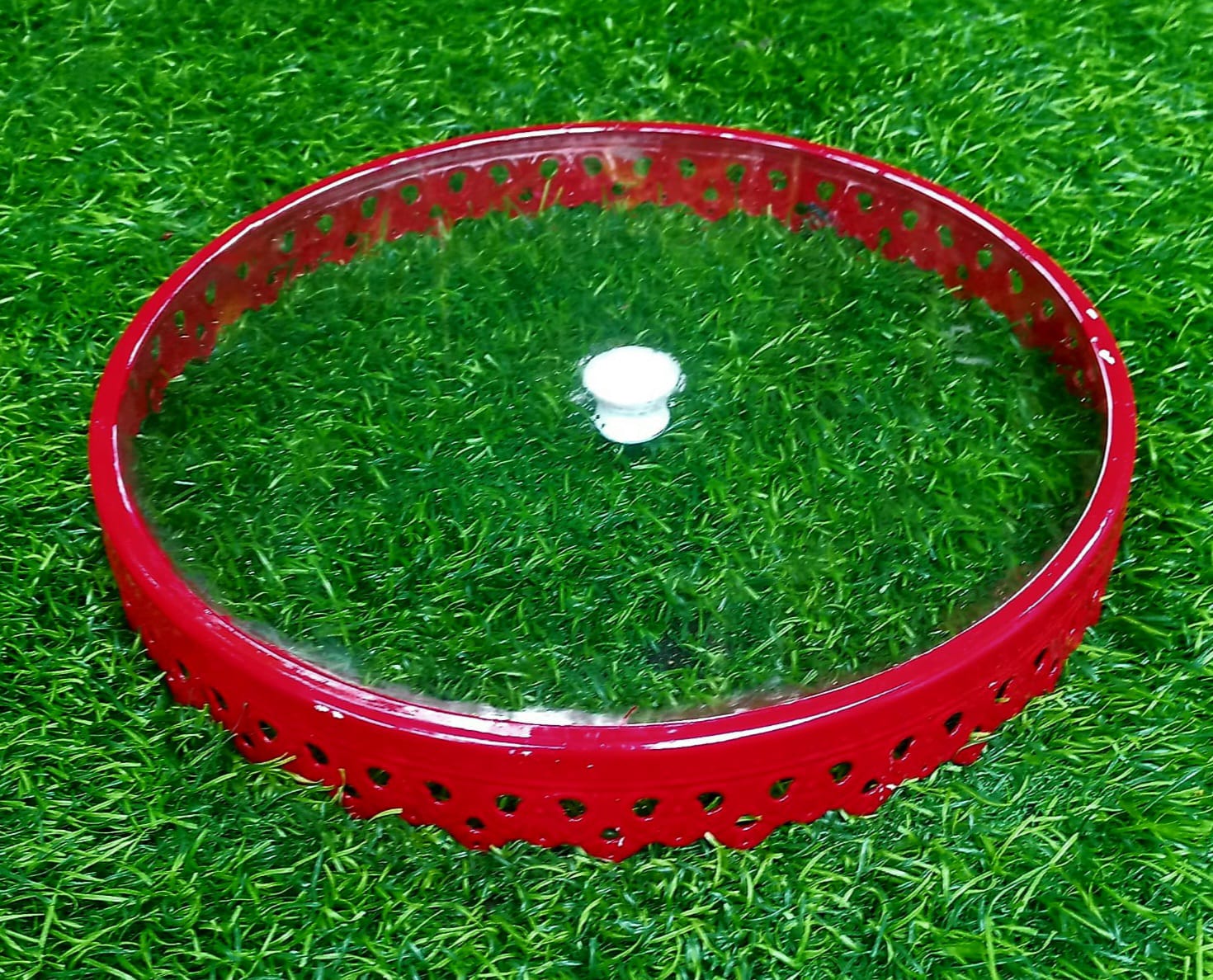 Diameter : 11 Inches 
Height : 1 Inch