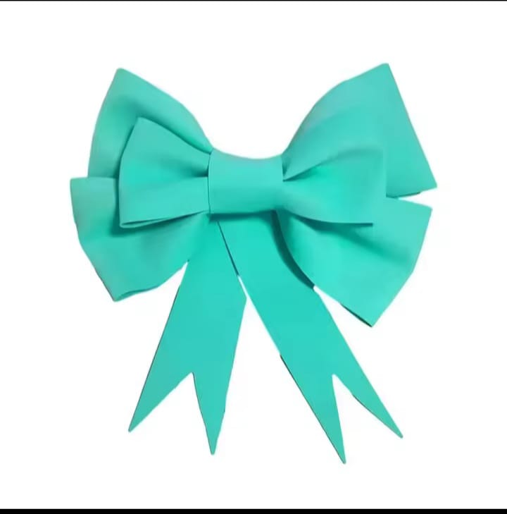 Teal Bow For Backdrops