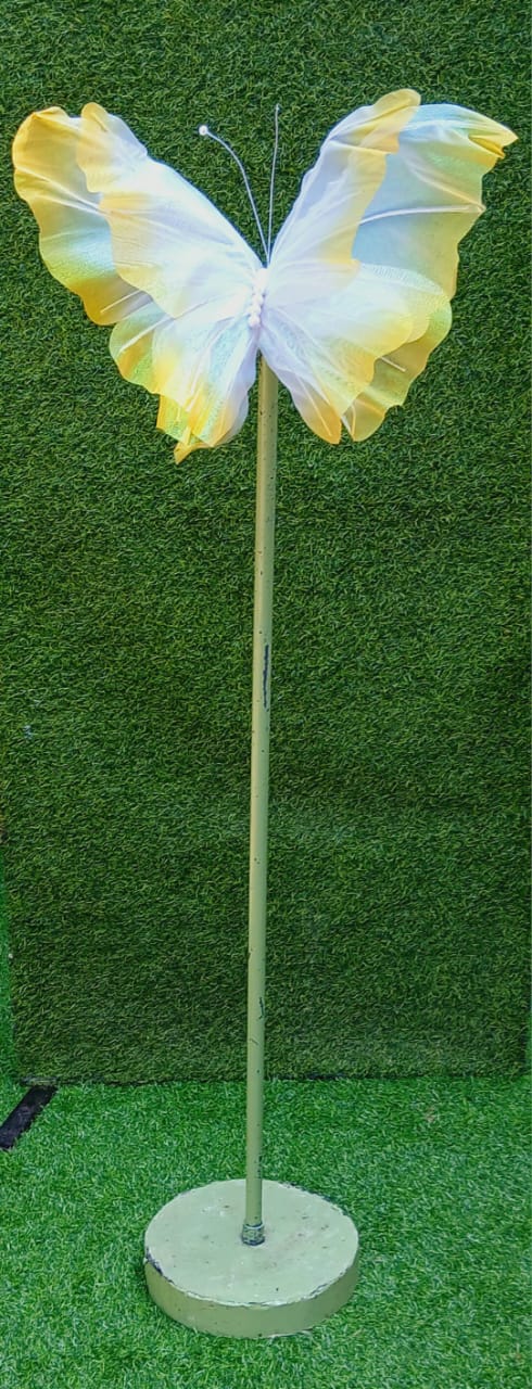 Yellow Organza Butterfly