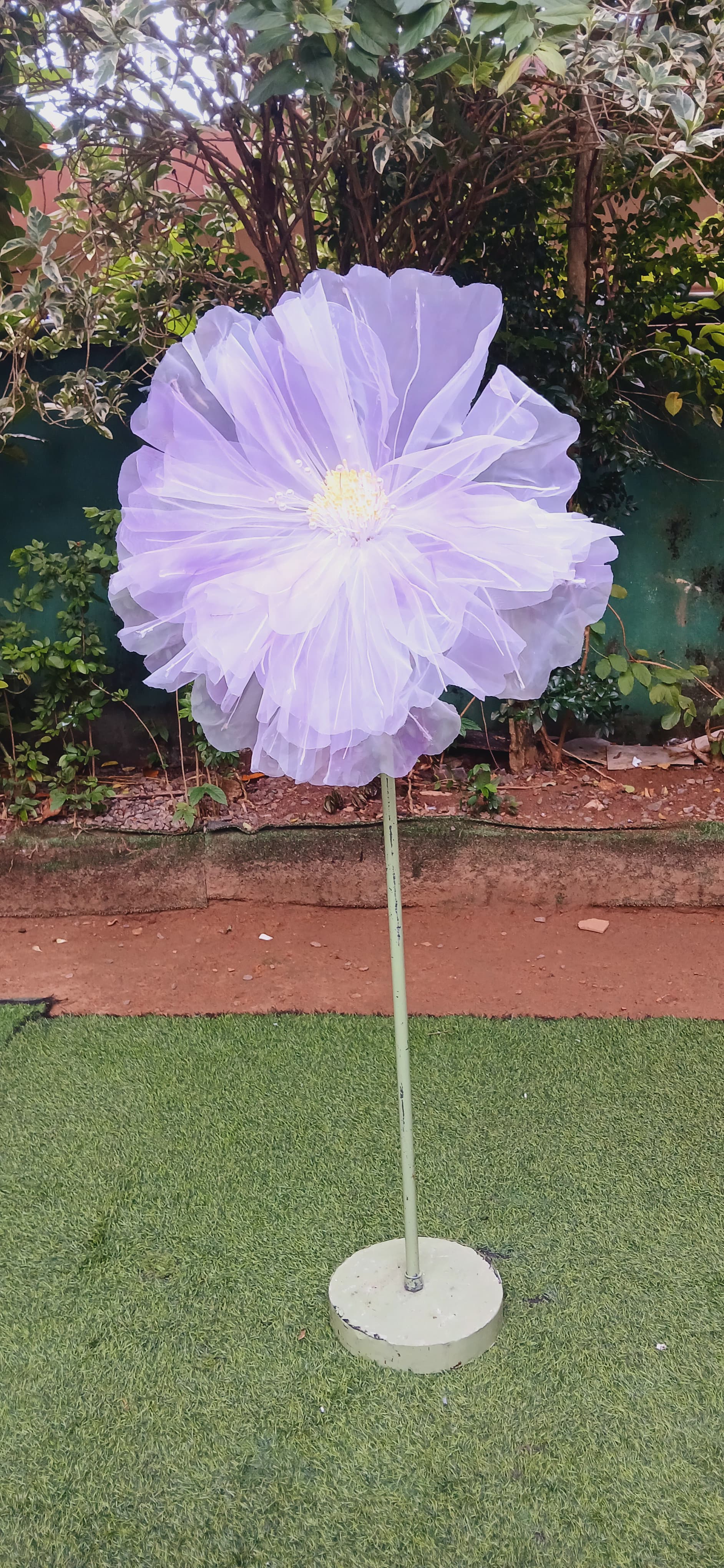 Purple Organza Flowers Large