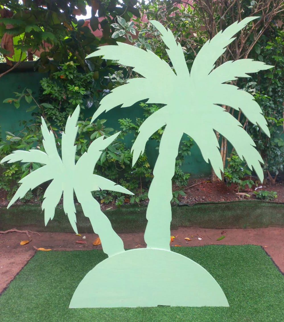 Coconut Tree BackDrop - Pale Green    NNW