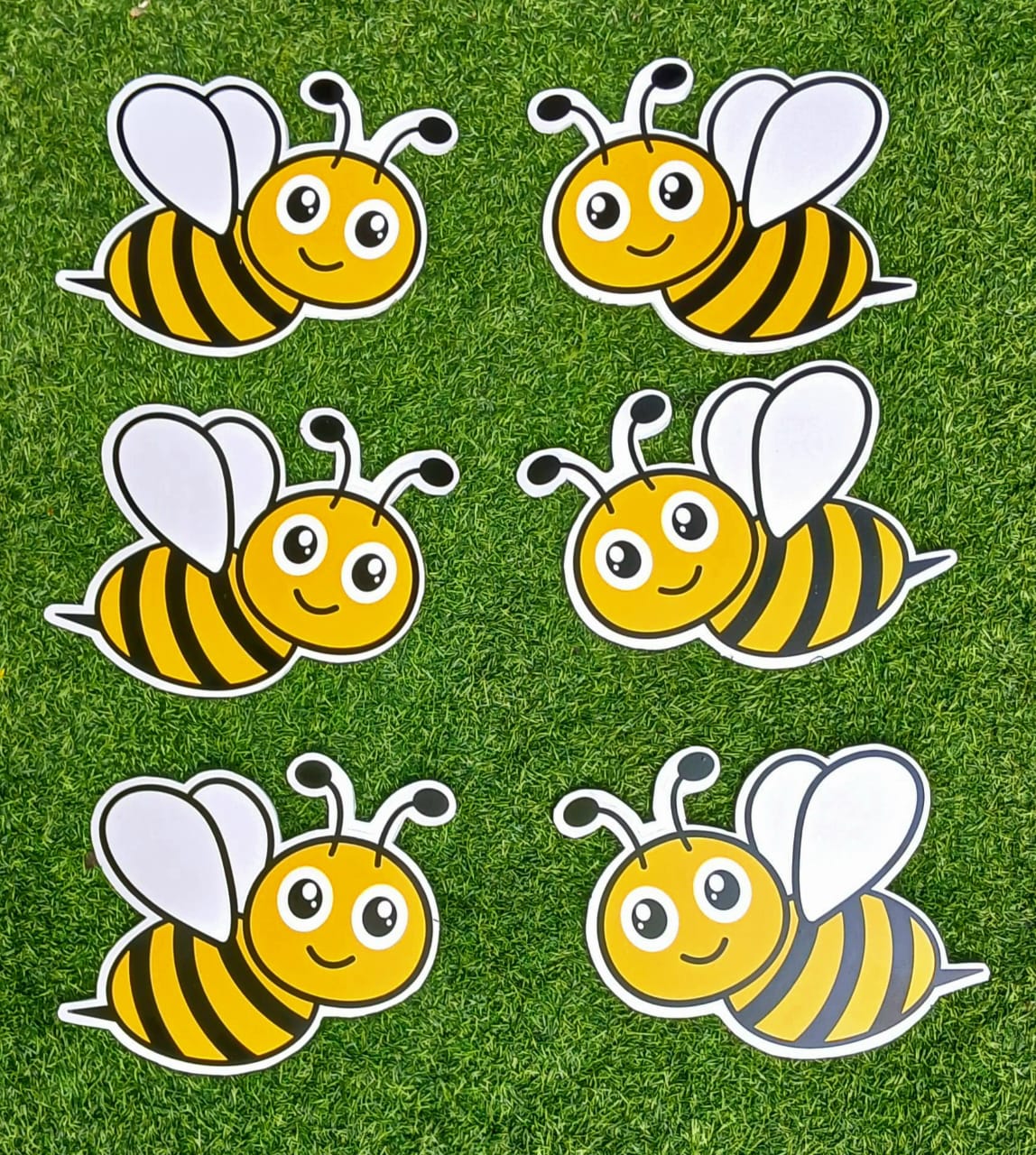 06 Pcs Bee CutOut - WithOut Support