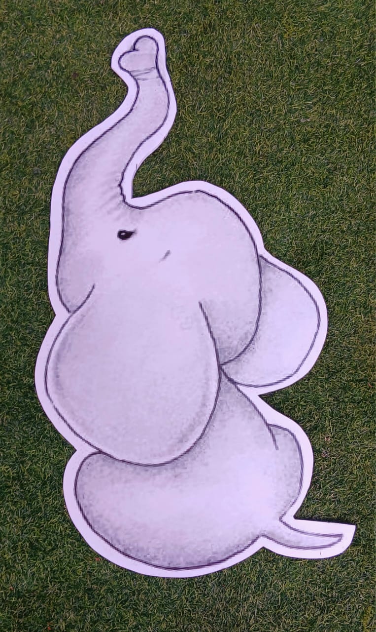 Elephant CutOut - WithOut Support