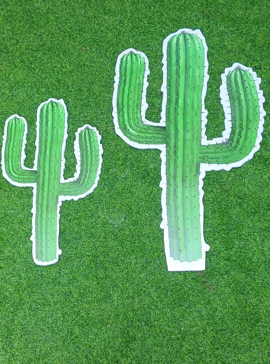 02 Pcs Cactus CutOut - WithOut Support