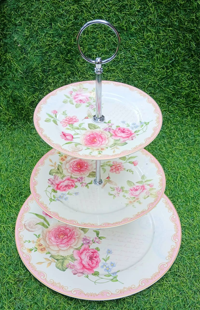 Height : 12 Inches
Last Tier Diameter : 12 Inches
Middle Tier Diameter : 08 Inches
First Tier Dimeter : 06 Inches
