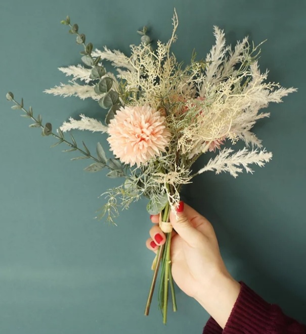 dry flowers pink/ peach