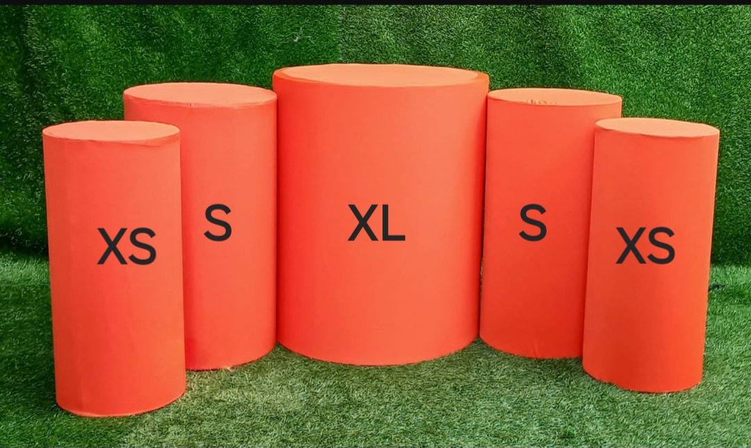 Diameter :  24 Inches,  Height :  30 Inches
Diameter :  15 Inches,  Height :  28 Inches
Diameter :  12 Inches, Height :  26 Inches