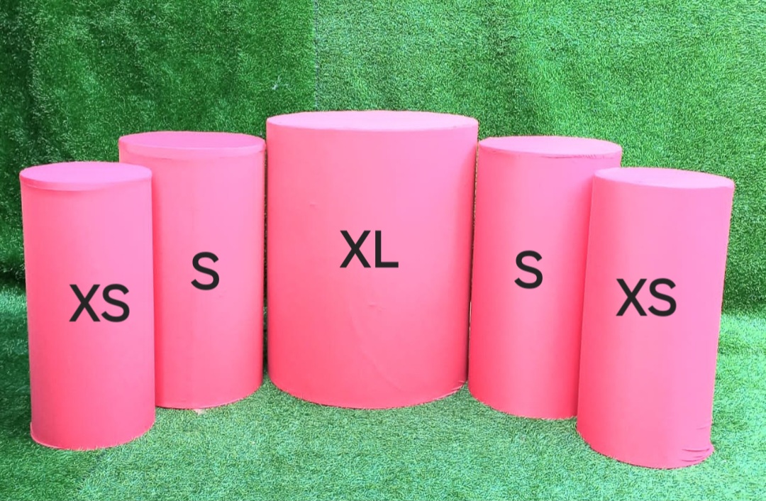 Diameter :  24 Inches, Height :  30 Inches
Diameter :  15Inches, Height :  28 Inches
Diameter :  12 Inches,  Height:  26 Inches