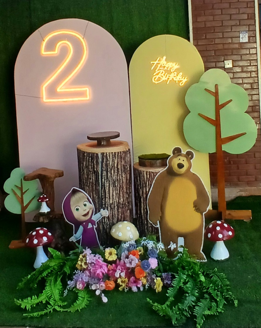Masha And Bear SetUp / Pink / Brown / Green