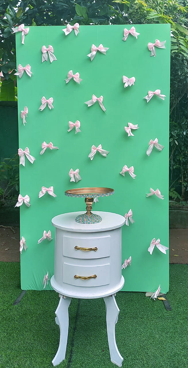 Bow SetUp / Mint Green / Pink Bow
