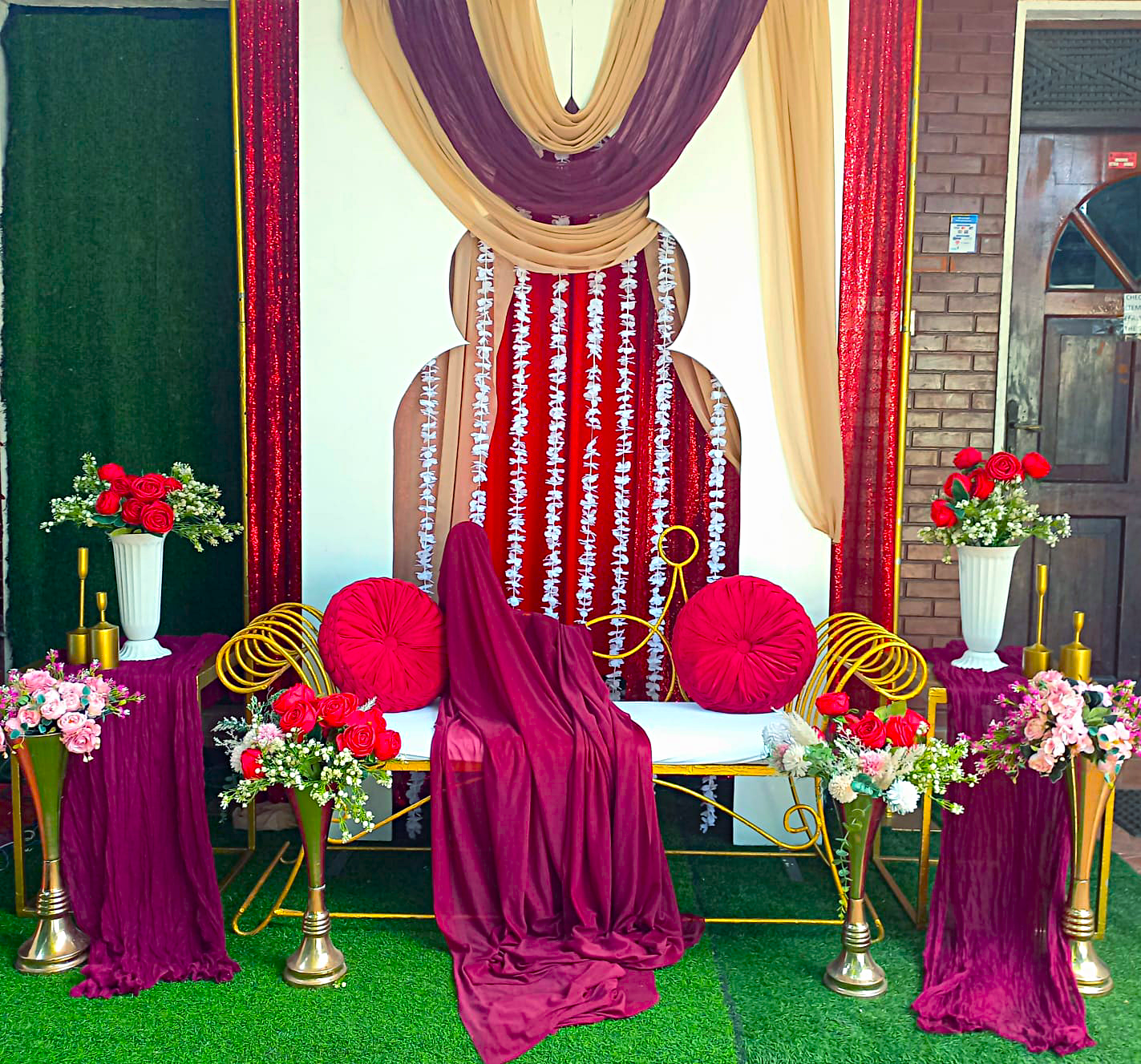 Engagement SetUp / Red / Maroon / Wedding