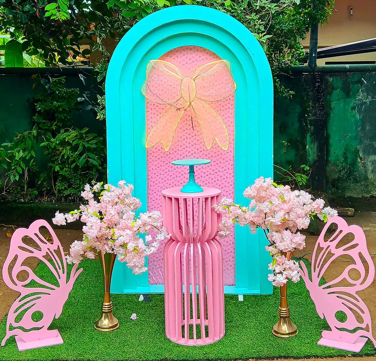 Floral Theme SetUp / Bow / Pink / Butterfly