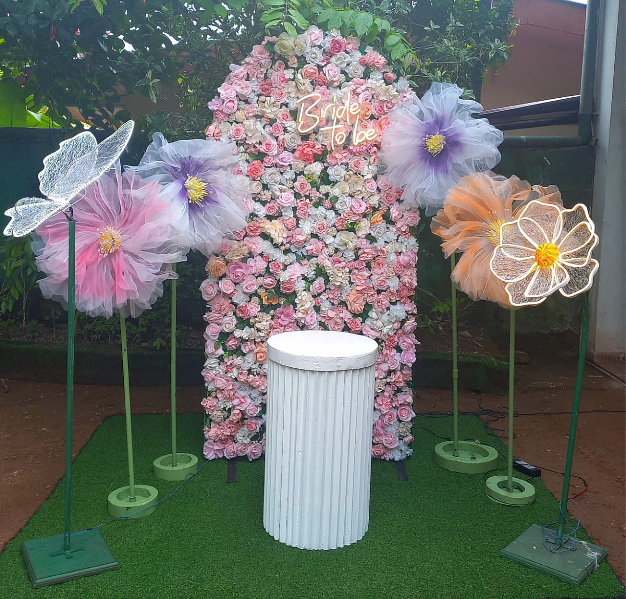 Floral Theme SetUp / Flower / Orange / Pink / Bride to be / Butterfly