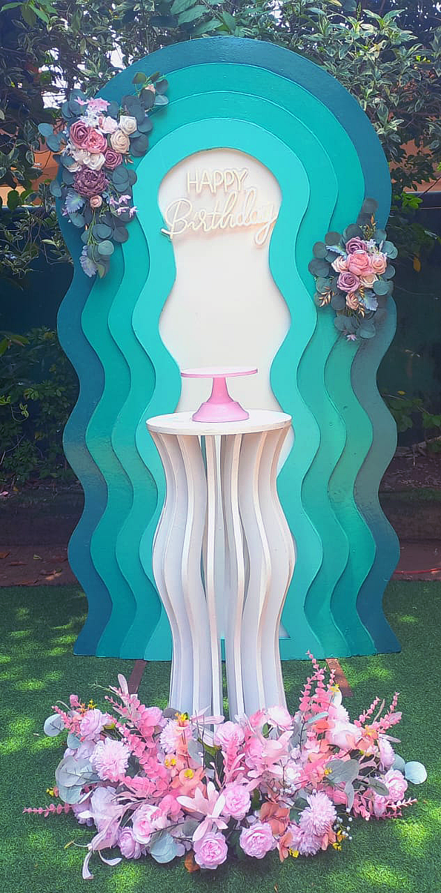 Floral Theme SetUp / Green / Pink / White