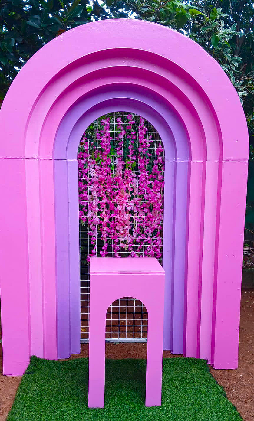 Floral Theme SetUp / Pink / Flower / White