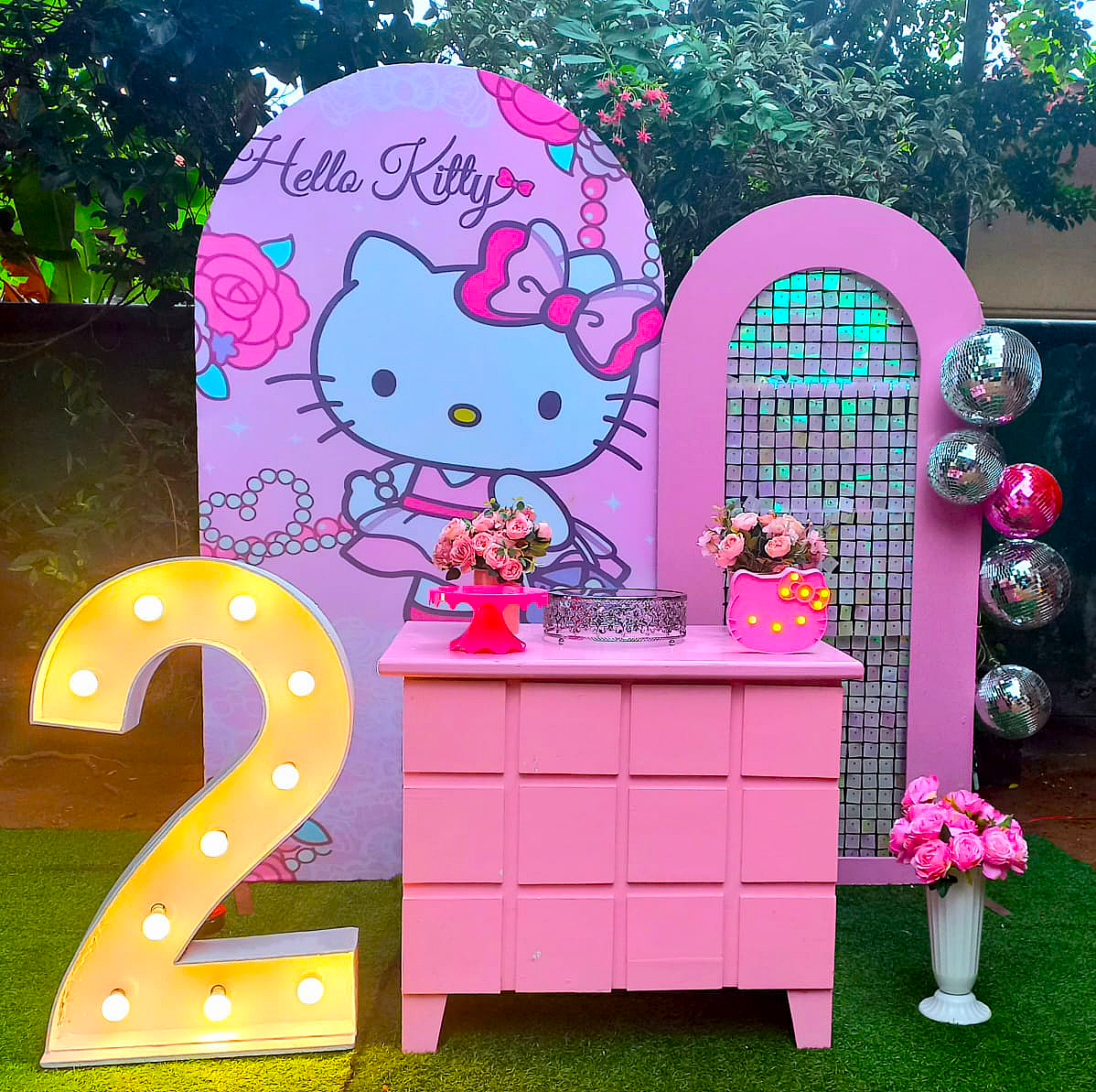 Hello Kitty SetUp / Pink / Shimmer / Disco / Silver / White