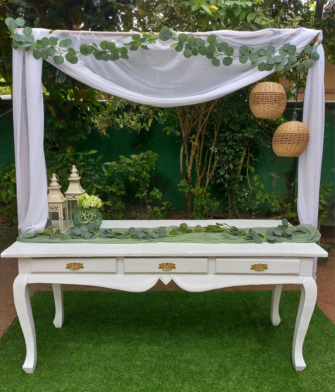 EID SetUp 22 / Gold / Green / Drape / Rattan / Ramadan