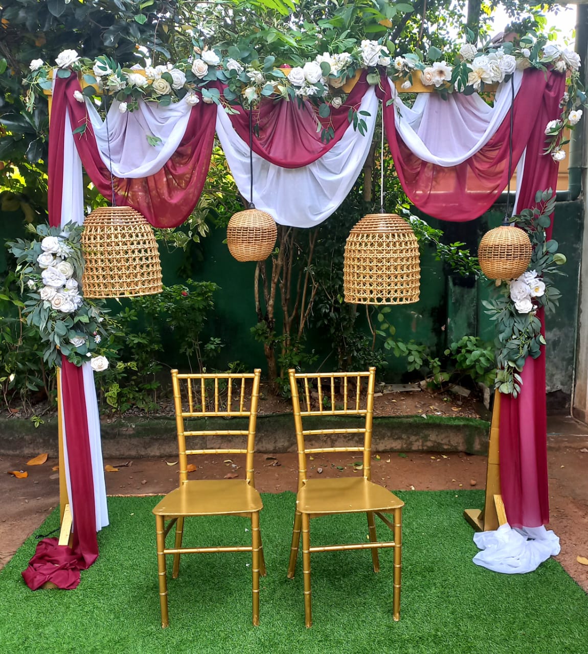 EID SetUp 23 / Gold / Red / Drape / Rattan / Ramadan