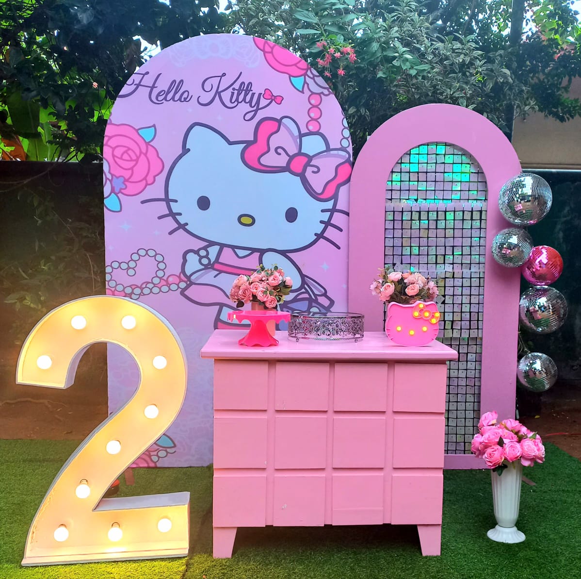 Hello Kitty SetUp / Pink / Shimmer / Disco / Silver / White