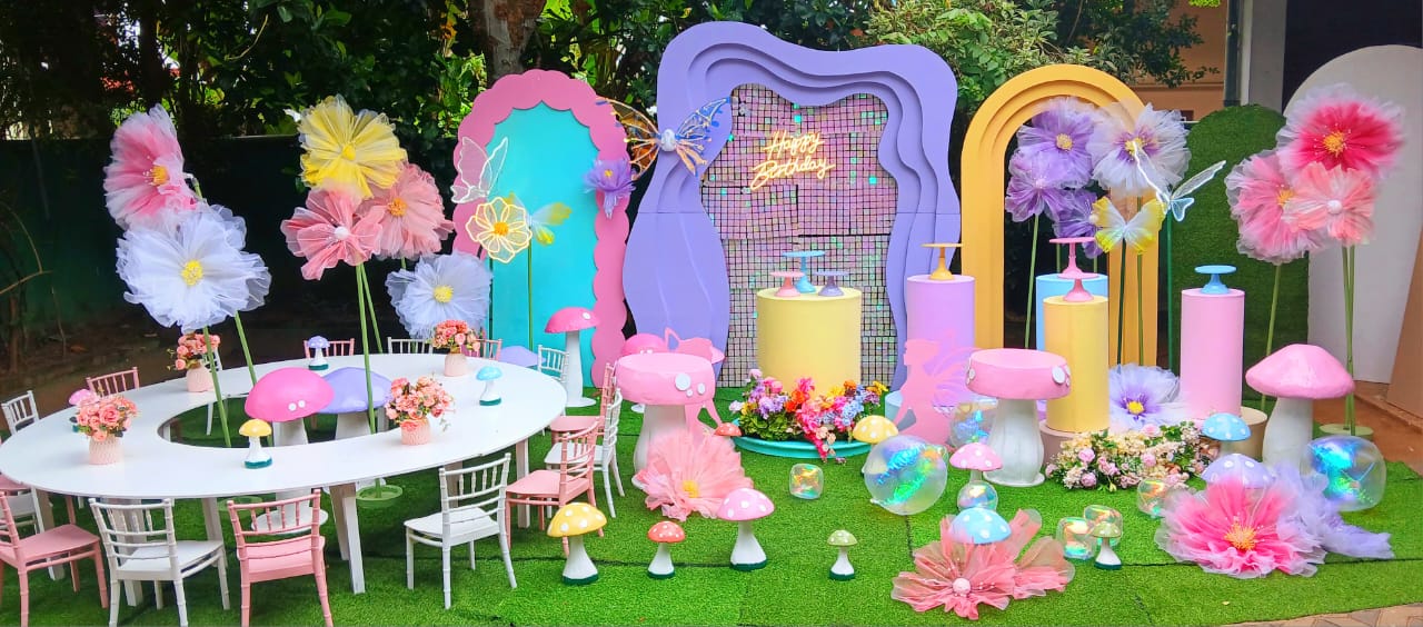 Floral Theme SetUp / Fairy / Pink / Purple / Yellow / Peach / ButterFly