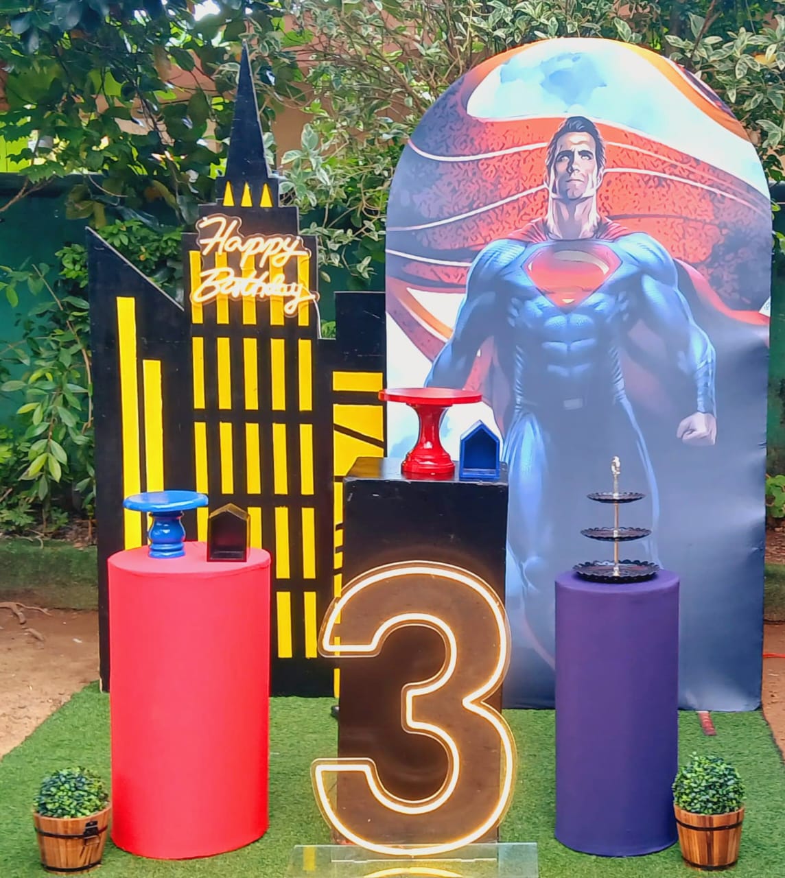 Super Man Theme SetUp / Super Heros / Black / Red / Dark Blue