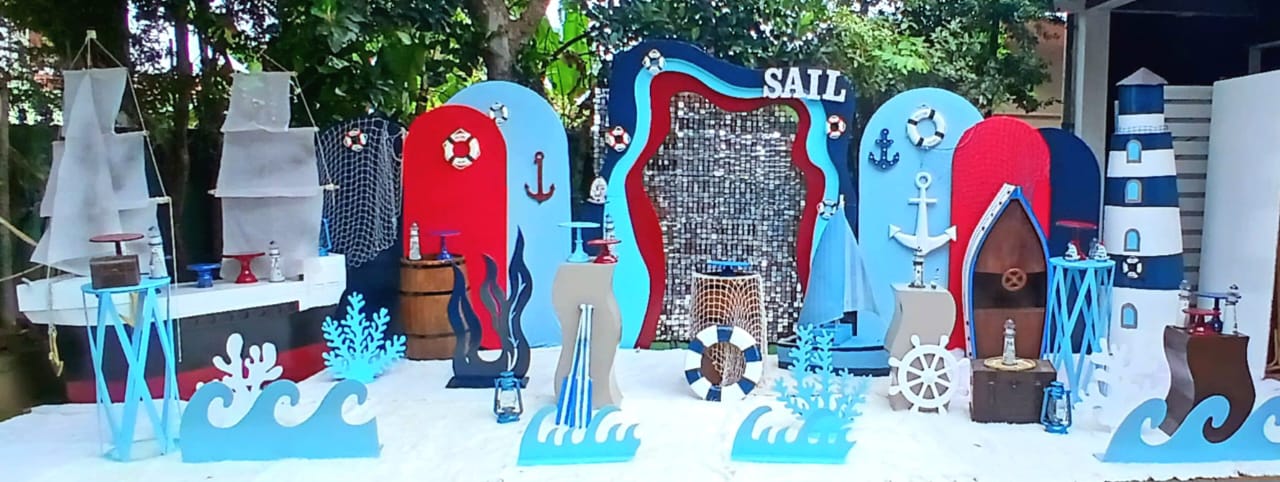 Nautical Theme SetUp 01 / Sailor / Boat / Ship / Blue / Red