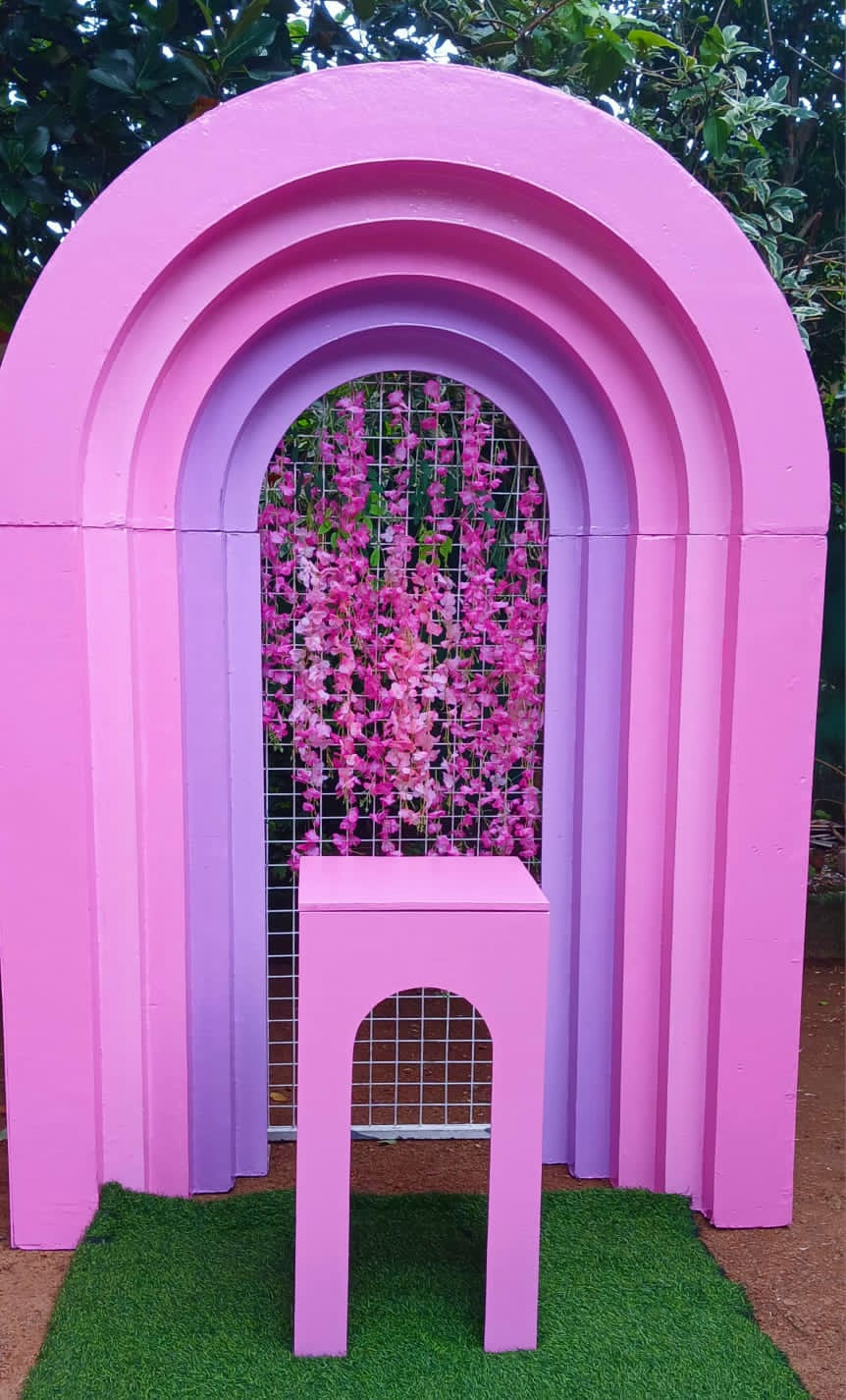 Floral Theme SetUp / Pink / Flower / White