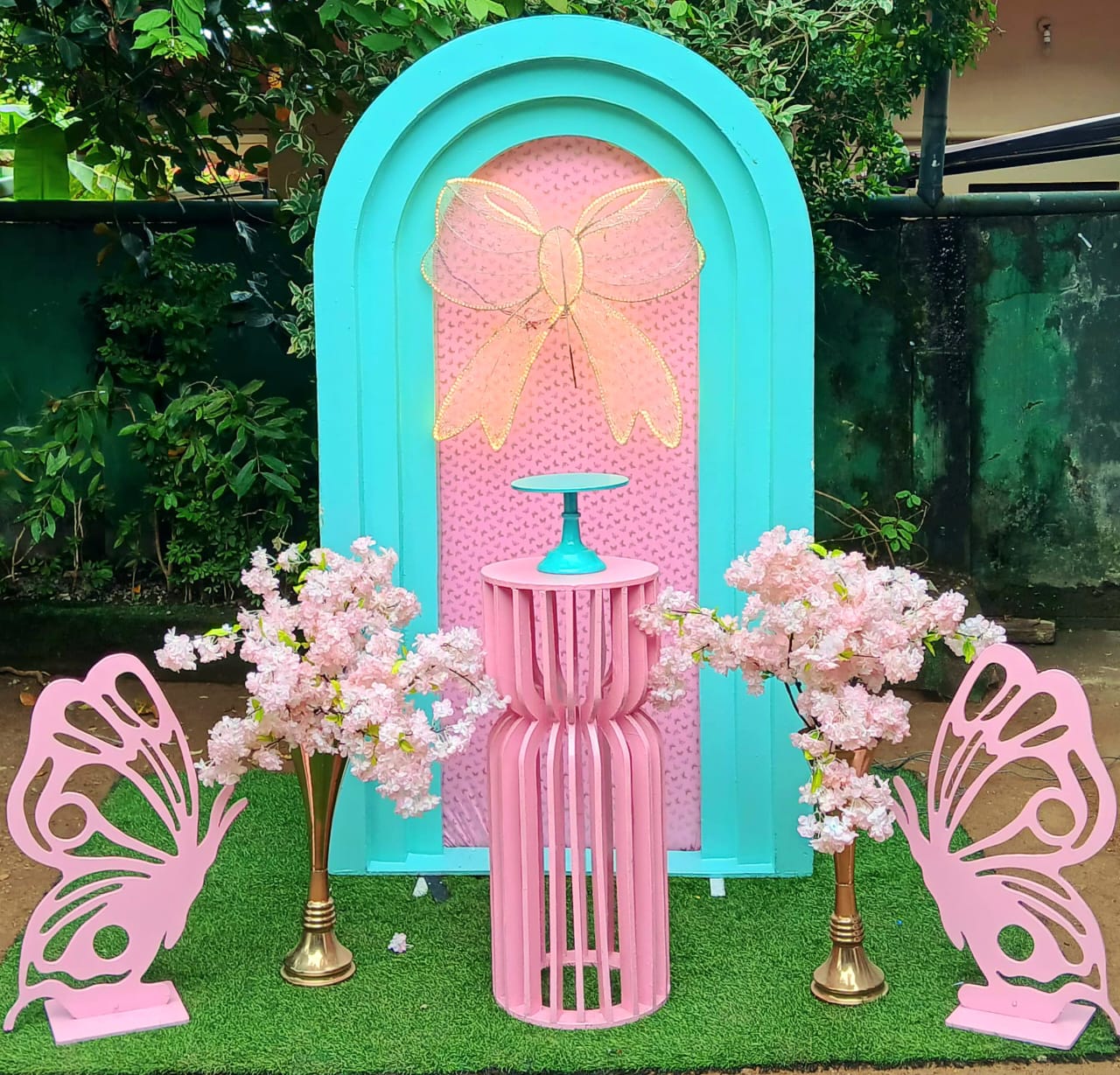 Floral Theme SetUp / Bow / Pink / ButterFly