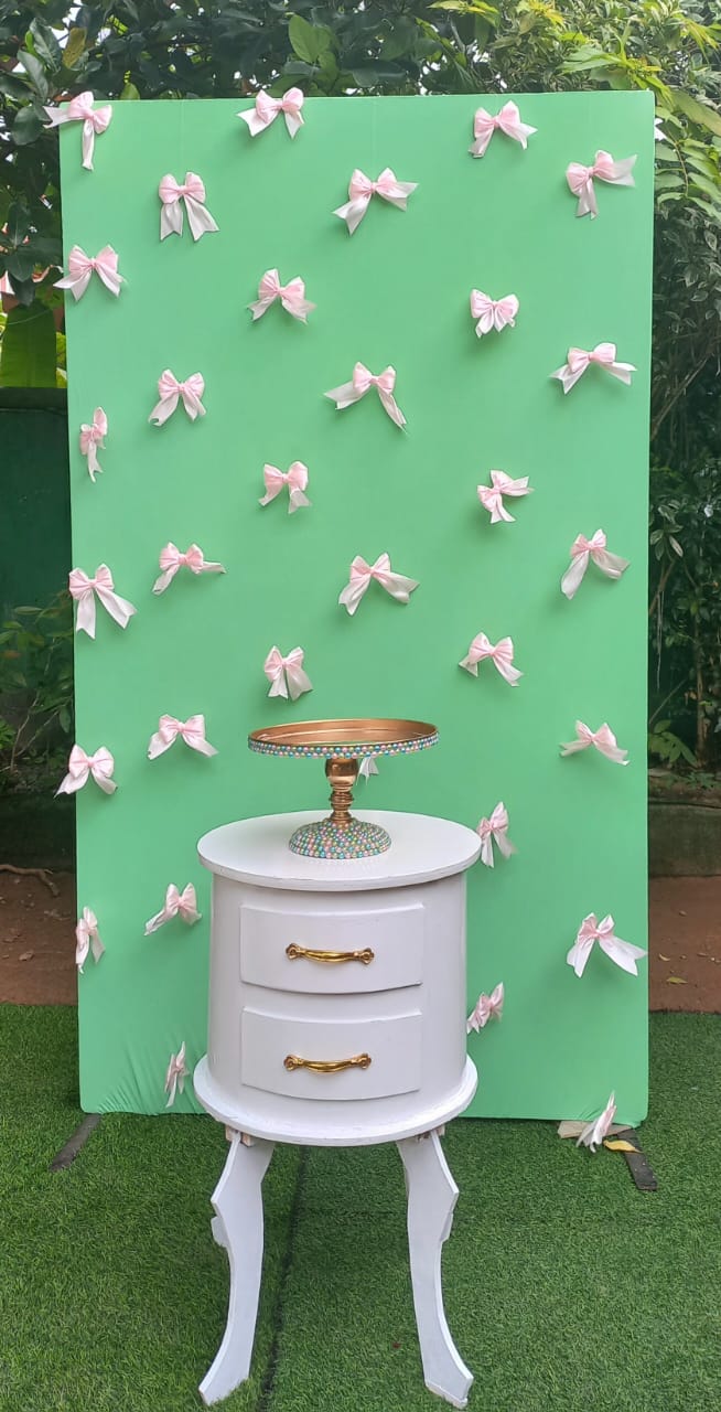 Bow SetUp / Mint Green / Pink Bow