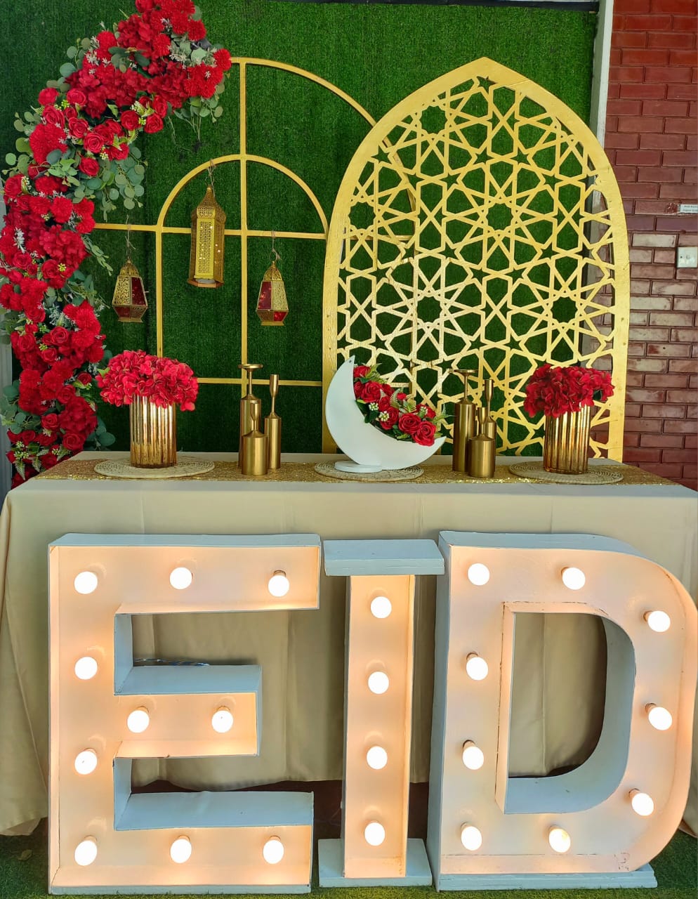 EID SetUp / Flowers / Red / Ramadan