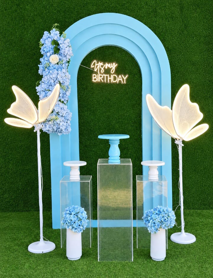 Blue Theme SetUp / ButterFly / Floral / Flower