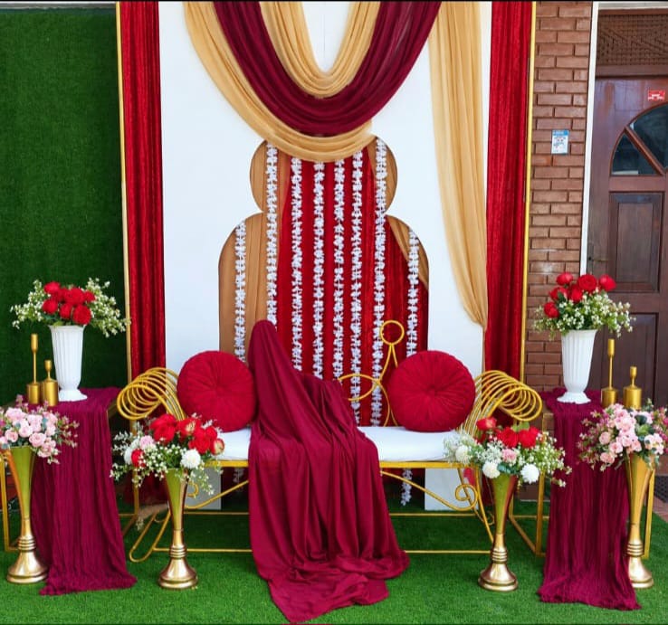 Engagement SetUp / Red / Maroon / Wedding