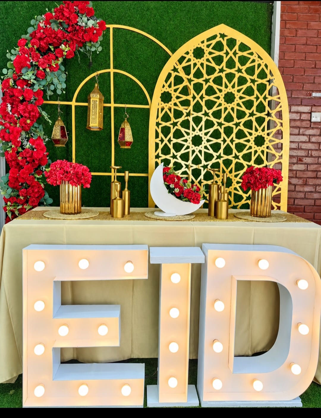 EID SetUp / Flowers / Red / Ramadan