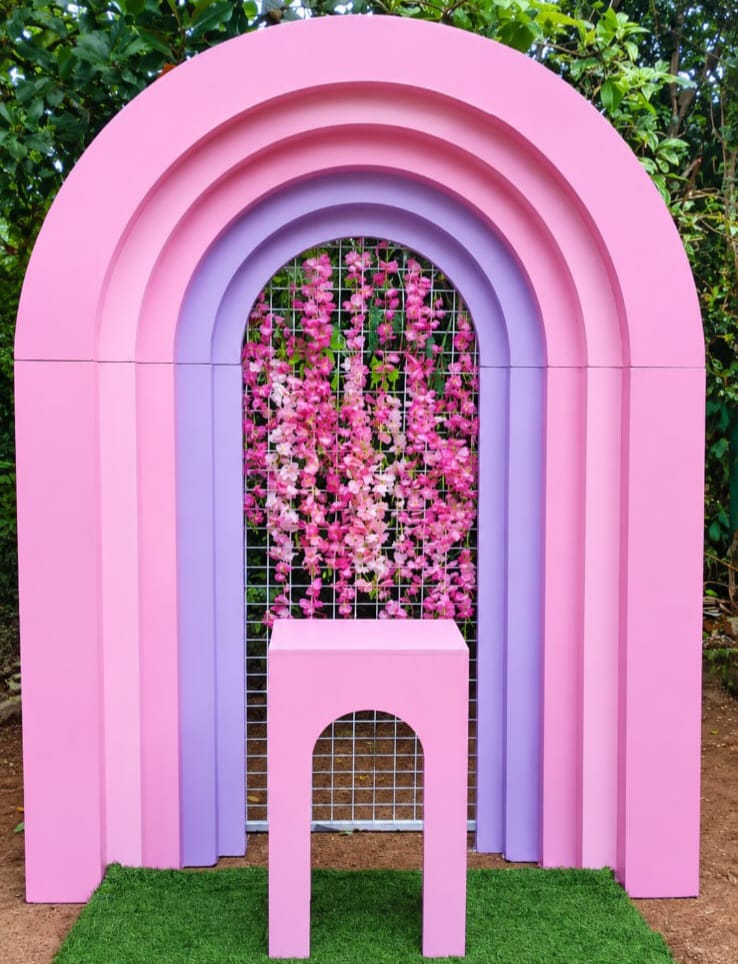 Floral Theme SetUp / Pink / Flower / White